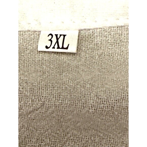 CCC Oversized White Button Up Shirt Colorful Buttons High Low Hem Casual Wear 3X - Picture 5 of 6